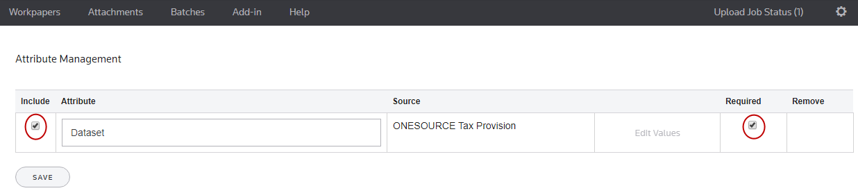 Screen capture showing how to make datasets required.